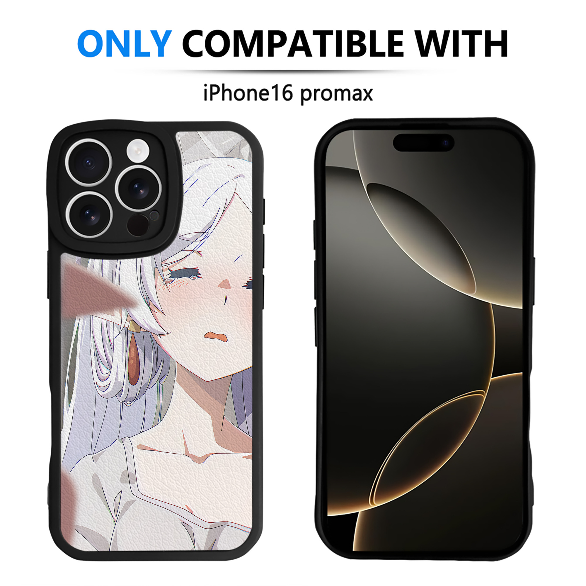 （画像用） 葬送のフリーレン Frieren 【iPhone 16シリーズ対応】シリコンスマホケース（レザー調） 材質：シリコン